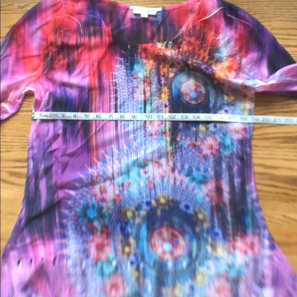 NWOT Beautiful Sheer Top -  Harlow Zee - Size S - Picture 4 of 7